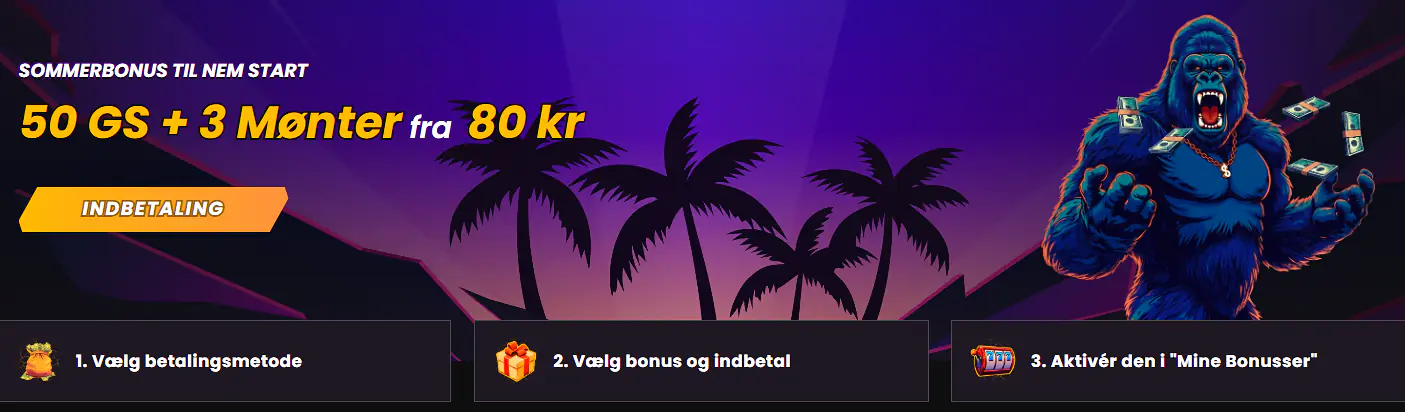 Nem Start-bonussen med 50 free spins